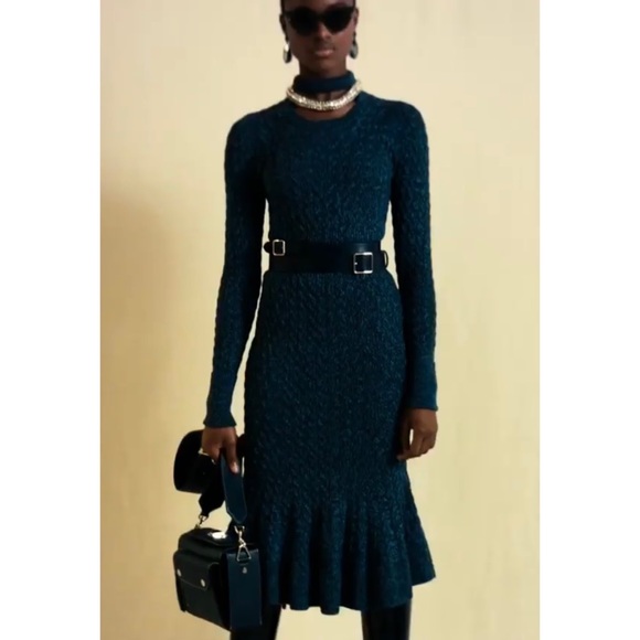 Alexander McQueen Knit Dress With Crystal Rope Embroidery - Picture 5 of 9
